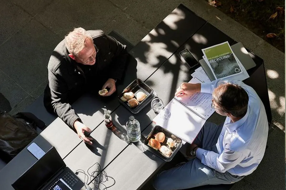 Business team discussing campaign performance